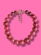 Collar Esferas Rosado