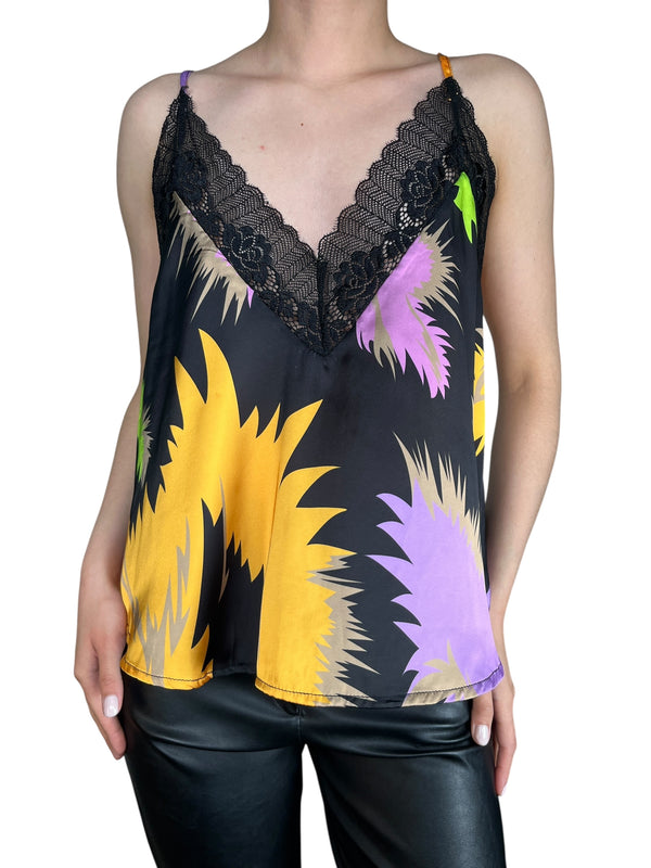 Top Negro Estampado