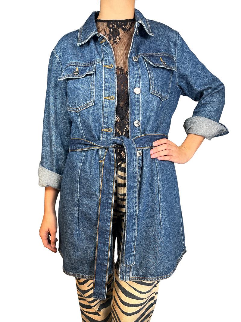 Chaqueta Larga Denim