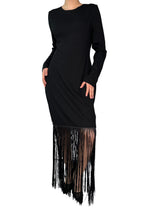 Vestido Viscosa Flecos