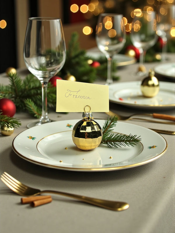 Set 6 Place Card Gold