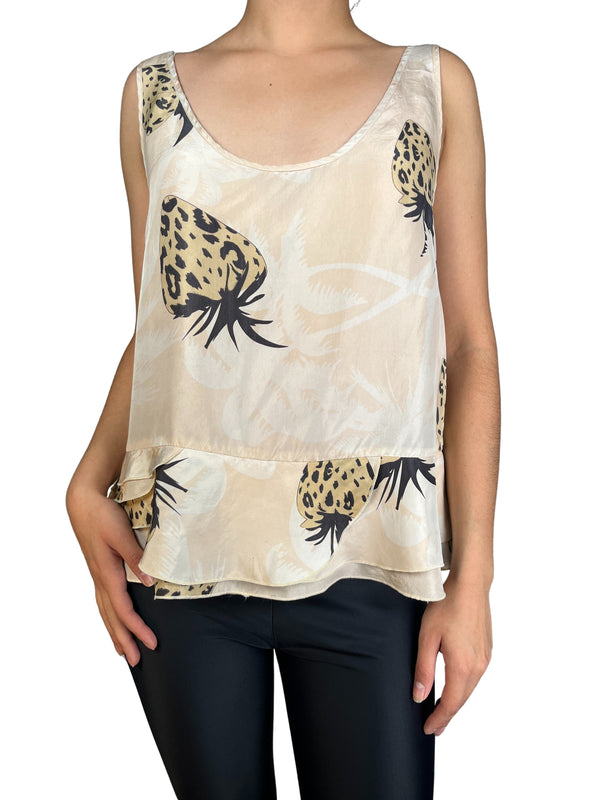 Blusa Seda Estampada