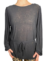 Blusa Plisada con Amarre