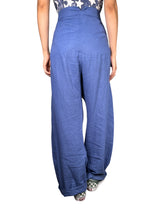 Pantalón Azul Lino