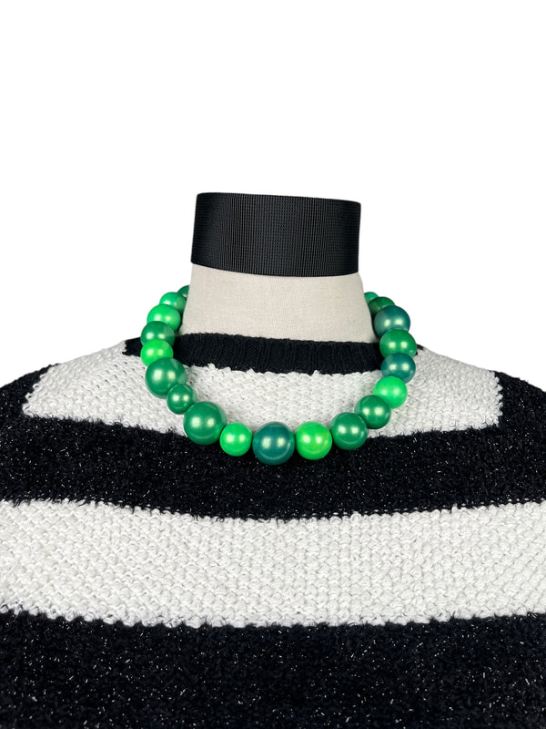 Collar Esferas Verde