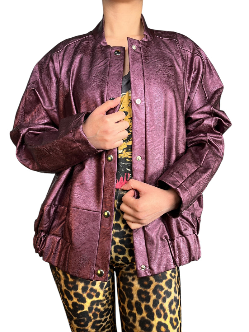 Chaqueta Bomber Metalizada
