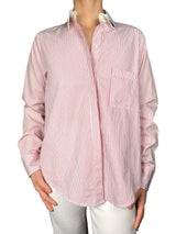 Camisa  Rayas Rojas Aplicaciones Cuello