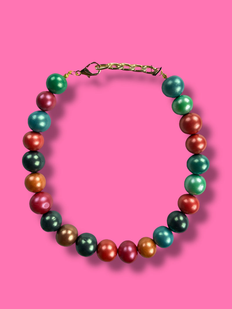 Collar Esferas Multicolor