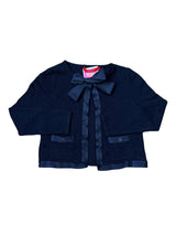 Chaqueta Recta De Punto Con Lazo NIÑA