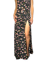 Vestido Remark Print Defile Seda