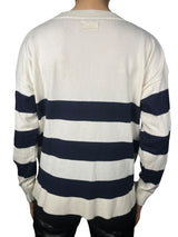 Sweater rayas con detalles bordados