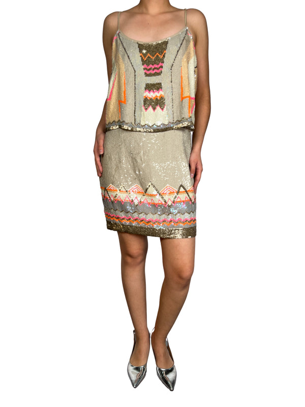 Vestido Lentejuelas Viscosa