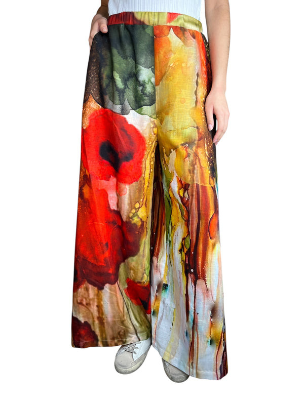 Pantalón Palazzo Multicolor