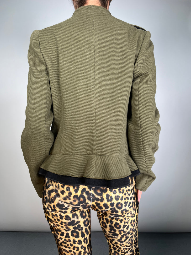 Chaqueta Lana Verde