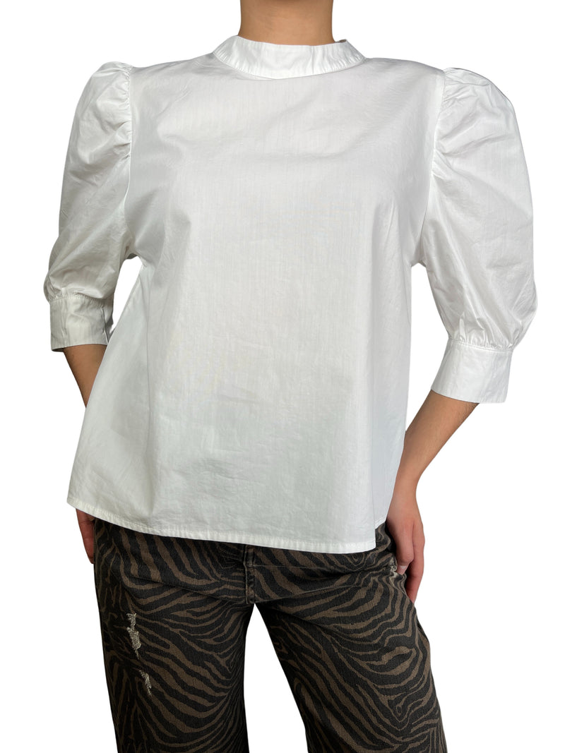 Blusa Mangas Aglobadas