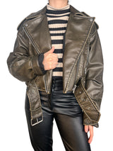 Chaqueta Biker Ecocuero