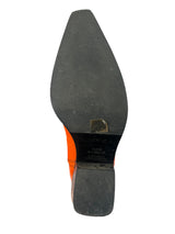 Botas Cuero Naranja
