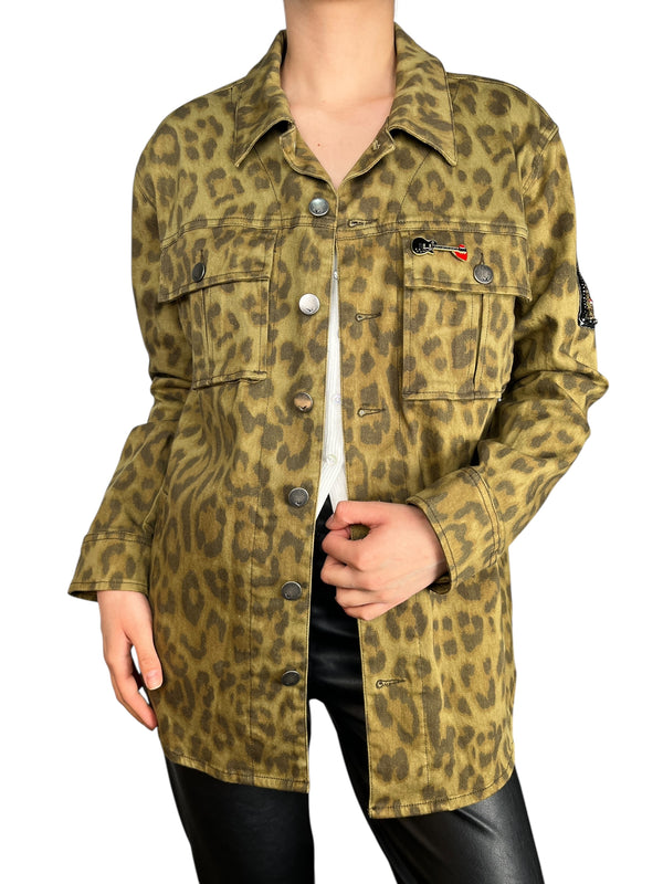 Chaqueta Canvas Leopardo