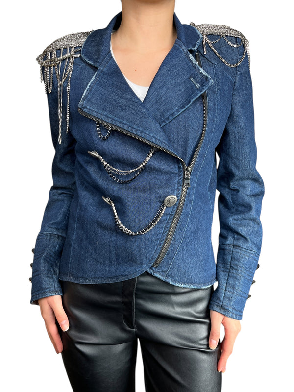 Chaqueta Denim Biker