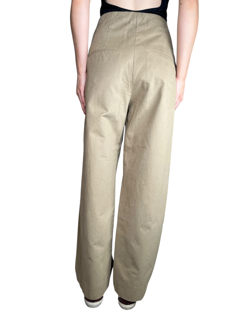Pantalón Pinzas Beige