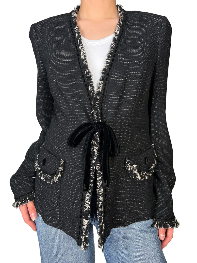 Chaqueta Viscosa Y Lana Virgen
