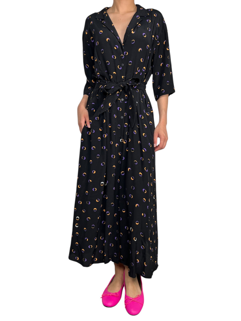 Vestido Viscosa Estampado Luna