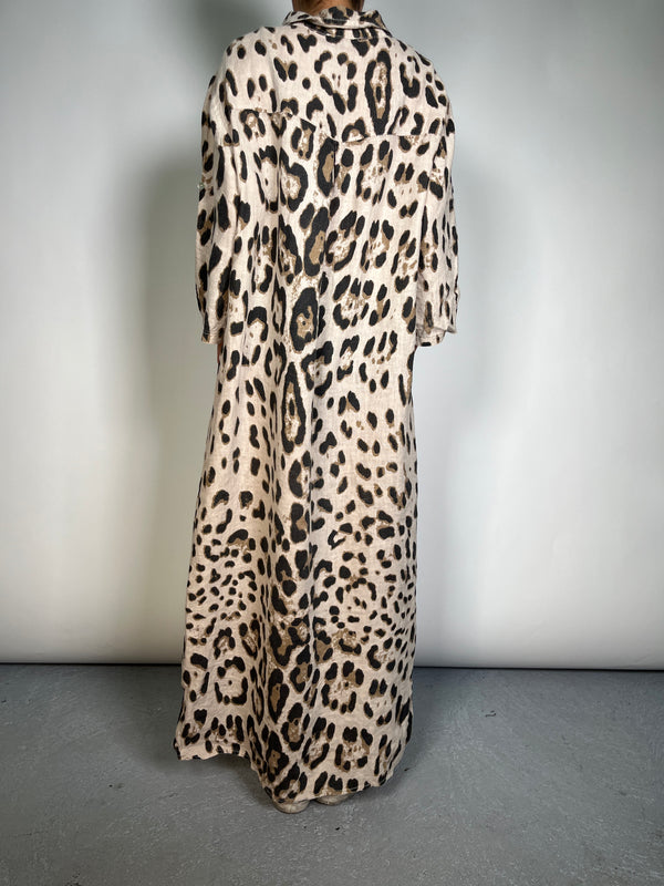 Vestido Camisero Lino