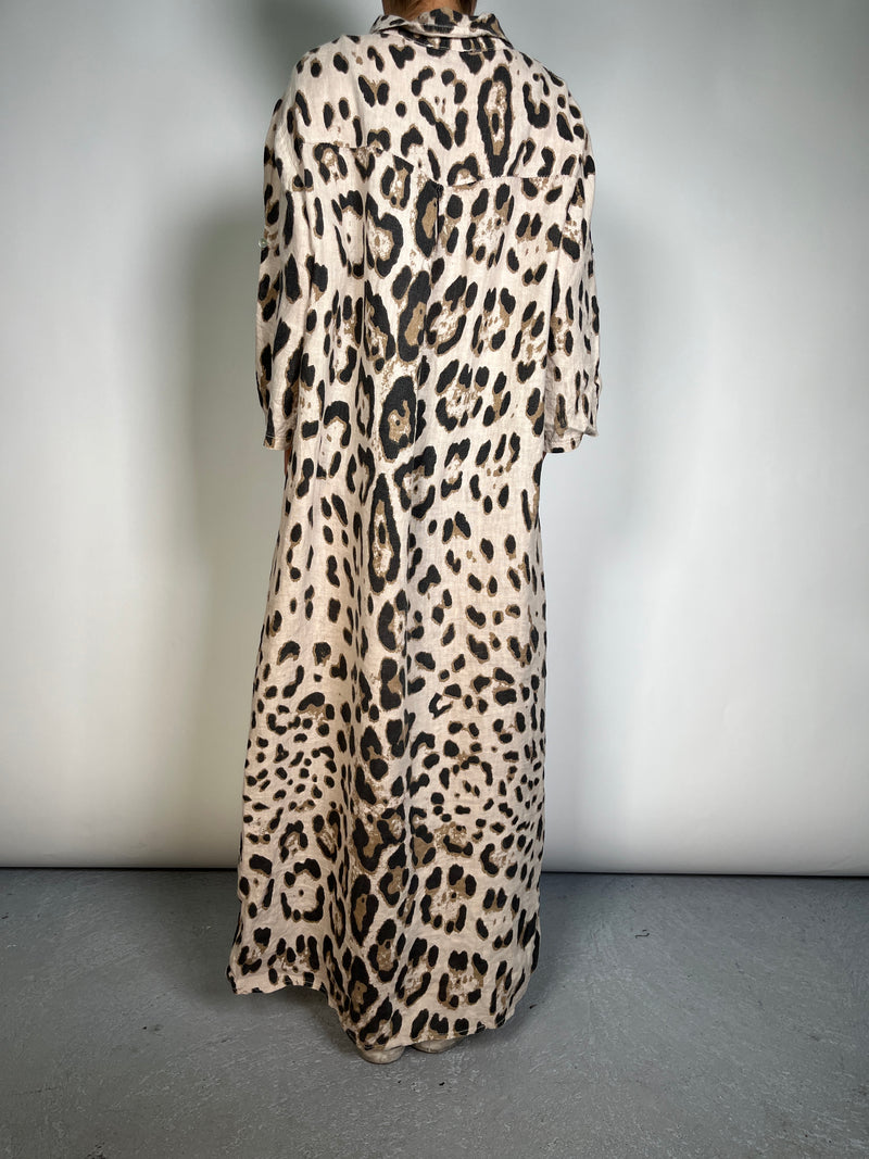 Vestido Camisero Lino