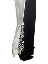 Pantalón Flores Bordadas Lino