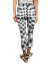 Leggings Plaid Blanco-Negro