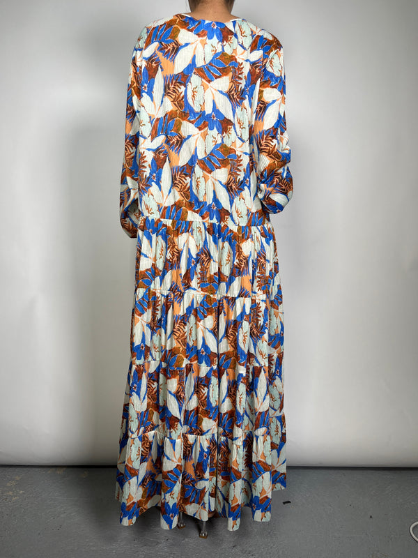Vestido Azul Estampado