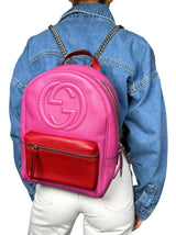 Mochila Pebbled Soho Cuero 