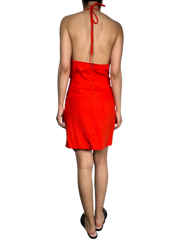 Vestido Halter Lino