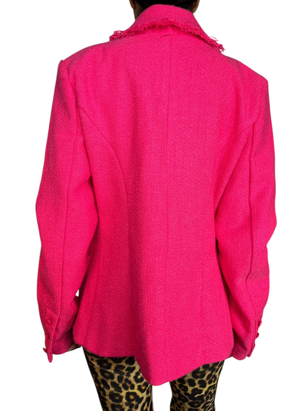 Chaqueta Tweed Fucsia