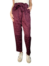 Pantalón Burdeo Jacquard