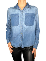 Blusa Block Denim