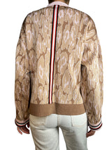 Cárdigan Animal Print Rosa Camel