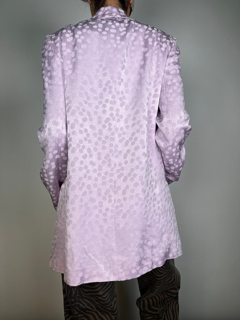 Blazer Rosa Palo Satinado