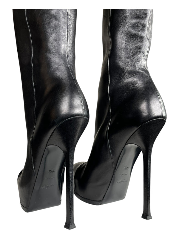 Botas Largas Punta Charol