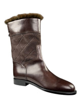 Botines Café Cuero