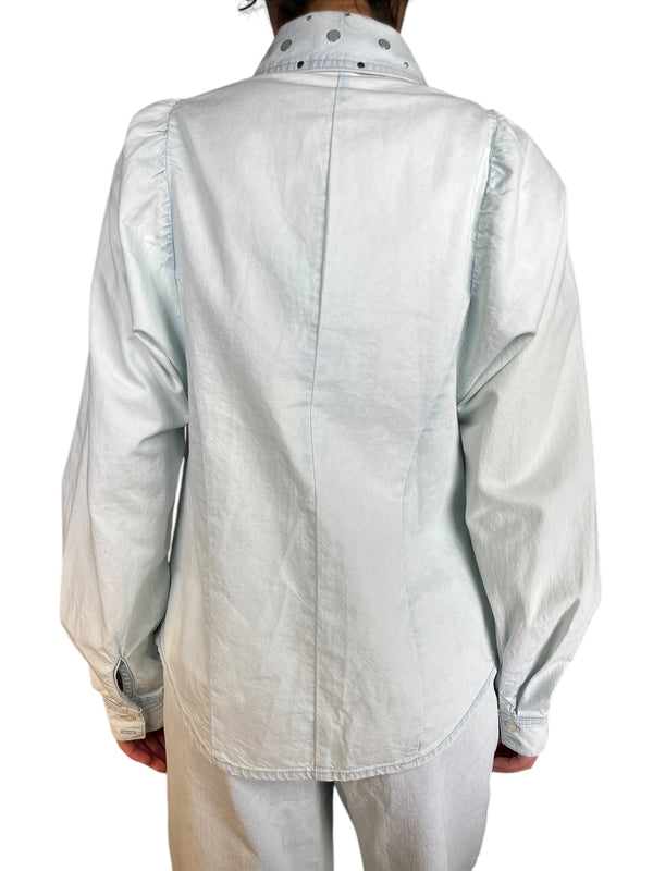 Blusa Denim Tachas
