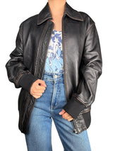 Chaqueta Cuero Oversize