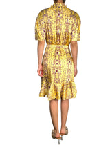 Vestido Flores Satinado