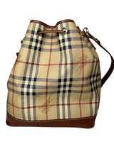 Cartera Check Bucket Bag