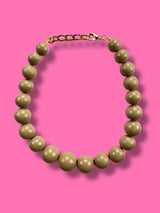 Collar Esferas Chocolate