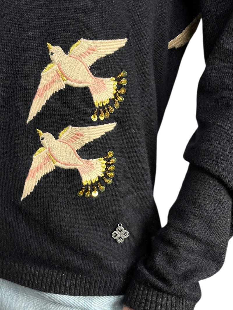 Sweater White Jewels