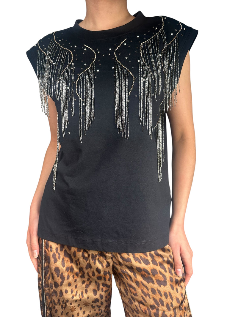 Polera Black Lennon Tassel