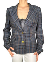 Blazer Lana Cuadrillé