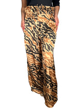 Pantalón Print Cintura Fruncida