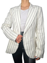 Blazer a Rayas Lino